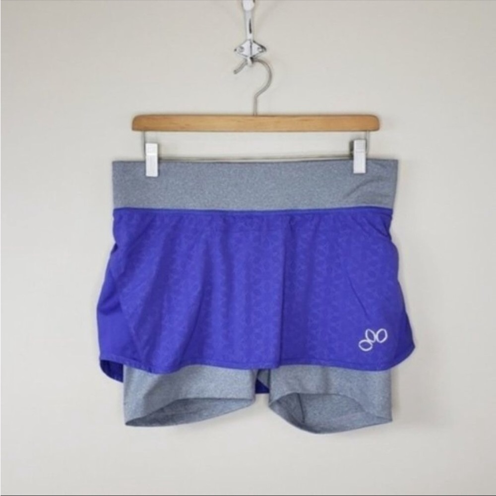 REI Purple Petal Print Skort, Size M